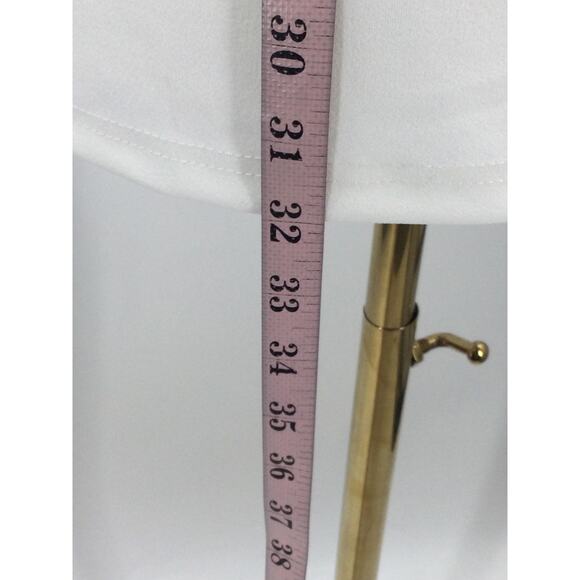 LULU'S SZ L Beaming Perfection White Pearl Organza Tie-Strap Mini Dress NEW B60 - Picture 4 of 8